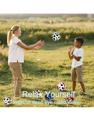 Paquete de 6 pelotas rebotadoras PAKSPAK para niños - Grafiti