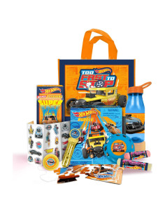Juego de Regalo Hot Wheels - Bolsa Tote, Rompecabezas y Más