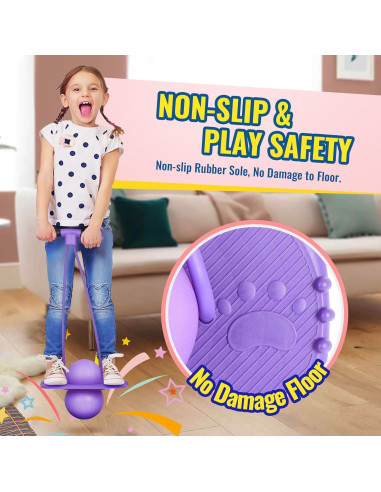 Pogo Ball FAHKNS para Niños 4-12 Años - Juguete Saltar Seguro