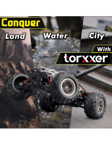 Caminón RC Torxxer 1:16 Brushless 4WD Off Road Naranja