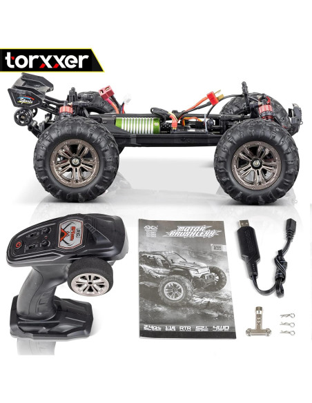 Caminón RC Torxxer 1:16 Brushless 4WD Off Road Naranja