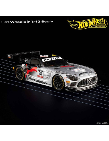 Hot Wheels Mercedes-AMG GT3 Escala 1:43 Detalles Premium