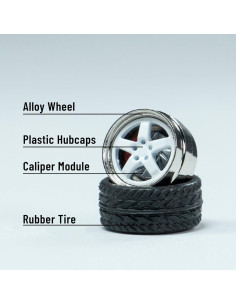 Juego de Ruedas CHENZHIZHAO 1:64 para Modificación DIY 2