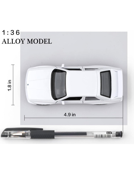 Coche de metal a escala 1/36 BMW M3 1987 retroceso