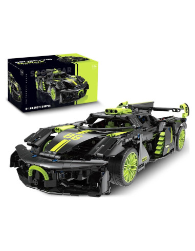 Set de Construcción JINTONGBAO Hypercar 1:14 Verde 910PCS