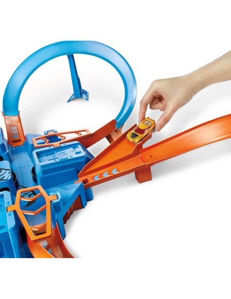 Set de Pista Hot Wheels Criss Cross Crash 4,88m con Impulsor