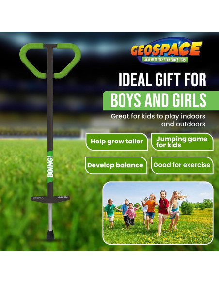 Pogo Stick Geospace Jumparoo Boing! PRO para Niños 27-45kg