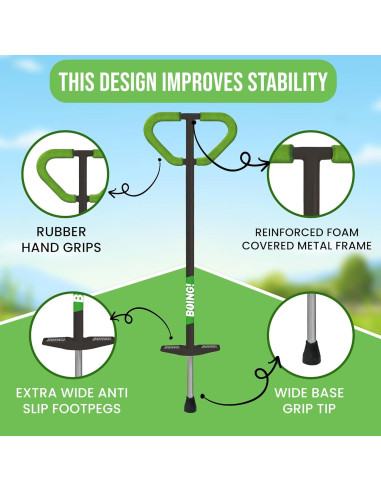 Pogo Stick Geospace Jumparoo Boing! PRO para Niños 27-45kg