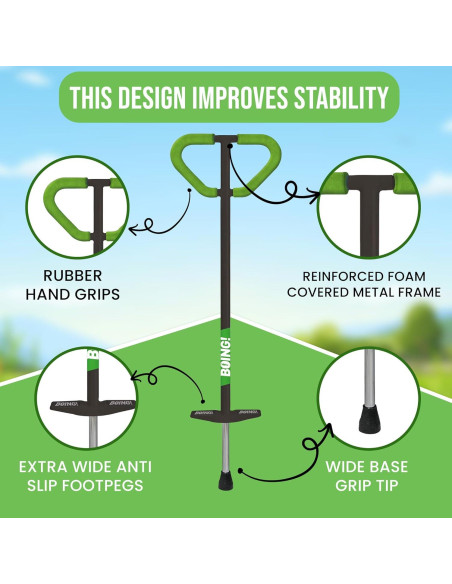 Pogo Stick Geospace Jumparoo Boing! PRO para Niños 27-45kg