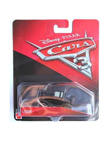 Vehículo Die-Cast Lizzie Mattel Cars 3 1:55 Detalles Fieles
