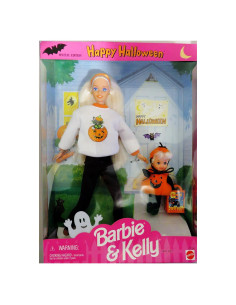 Set de Regalo Muñecas Barbie y Kelly Halloween 1996