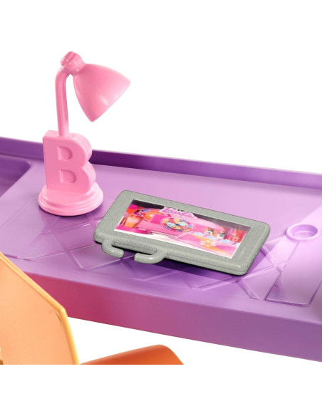 Muñeca Barbie con Cama Loft y Muebles Transformables