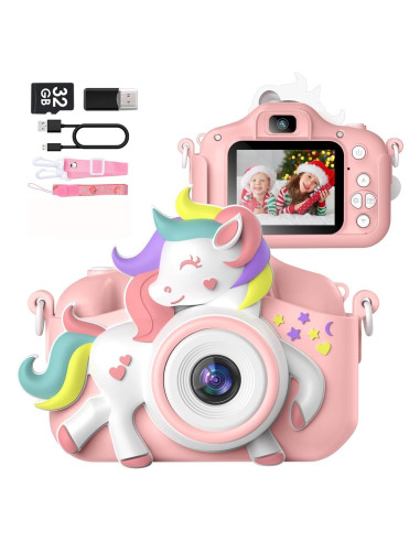 Cámara Digital para Niños Gofunly HT-001 20 MP Rosa