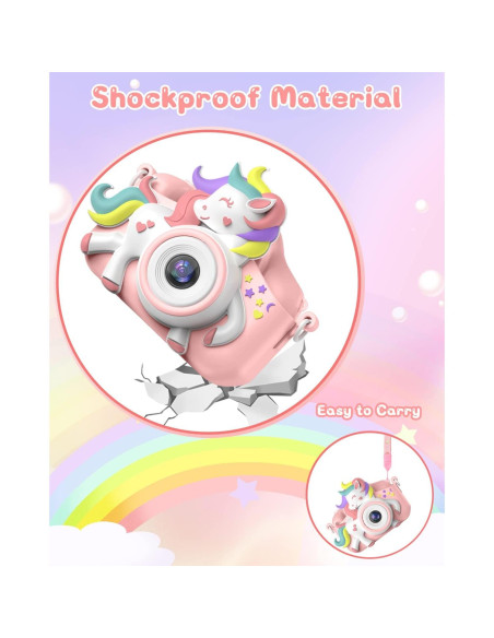 Cámara Digital para Niños Gofunly HT-001 20 MP Rosa