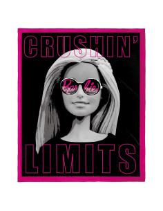 Manta de felpa Barbie Crushin' Limits 127x152 cm Intimo