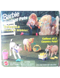 Barbie Mascotas Mágicas Rebecca con Nibbles 0,01 kg 2