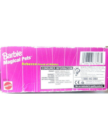 Barbie Mascotas Mágicas Rebecca con Nibbles 0,01 kg