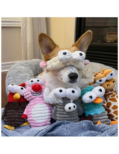 Juguetes para Perros Nocciola 5 Animales Squeaky Duraderos