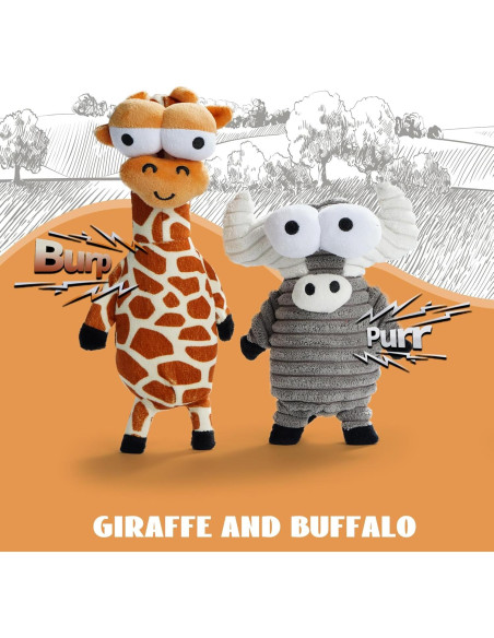 Juguetes para Perros Nocciola 5 Animales Squeaky Duraderos