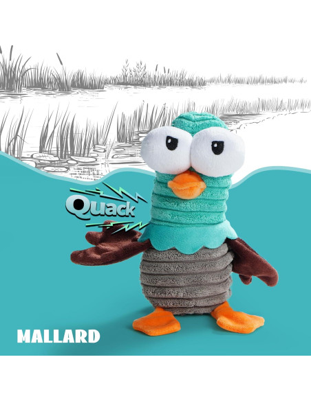 Juguetes para Perros Nocciola 5 Animales Squeaky Duraderos