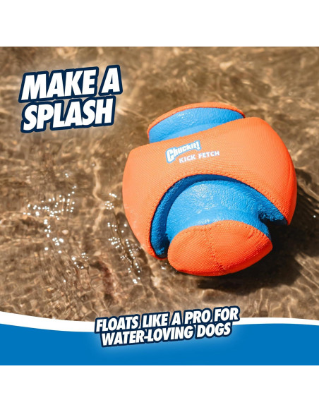 Pelota Chuckit! Kick Fetch Grande - Flota y Rebota - Para Perros