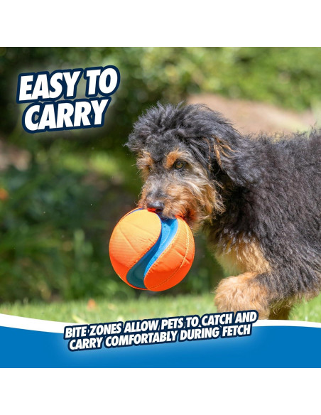 Pelota Chuckit! Kick Fetch Grande - Flota y Rebota - Para Perros