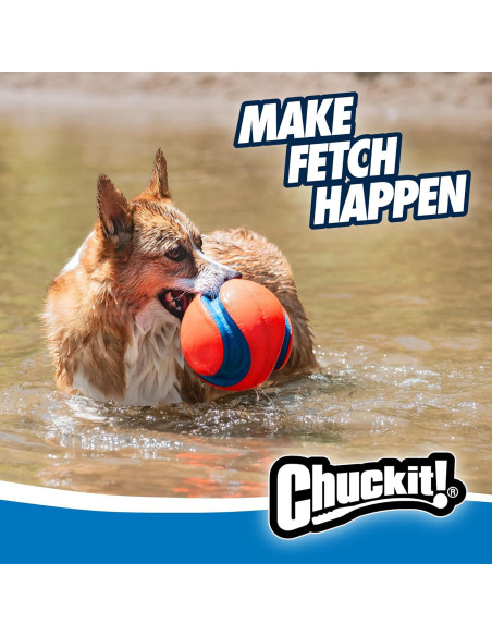 Pelota Chuckit! Kick Fetch Grande - Flota y Rebota - Para Perros