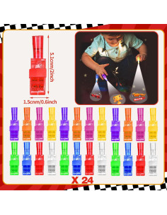 32 Luces de Dedo LED Fiesta Tema Carreras para Niños 2