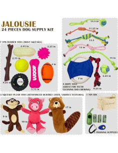 Cesta de Regalo para Perros Jalousie 24 Piezas Multicolor 2