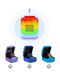 Funda de Silicona Arcoíris para Bitzee Mascota Digital 2