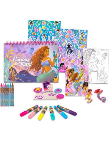 Kit de Arte La Sirenita Disney - 250 Piezas para Colorear