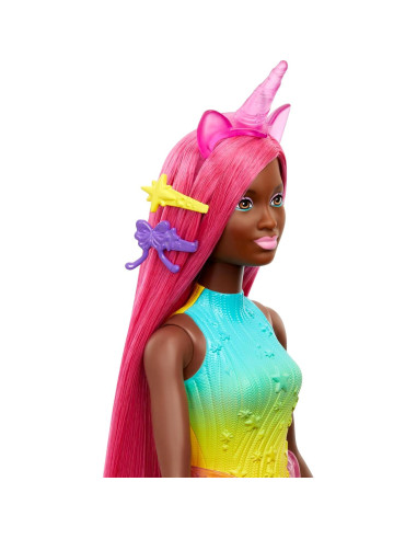 Muñeca Barbie Unicornio Mattel 32.51 cm cabello magenta