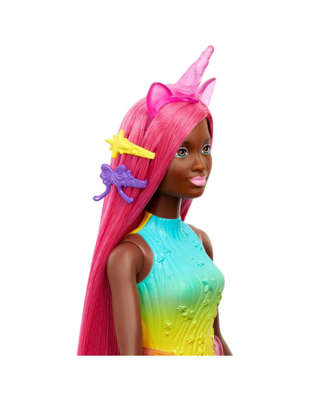 Muñeca Barbie Unicornio Mattel 32.51 cm cabello magenta