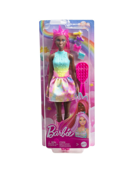 Muñeca Barbie Unicornio Mattel 32.51 cm cabello magenta
