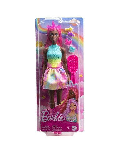 Muñeca Barbie Unicornio Mattel 32.51 cm cabello magenta