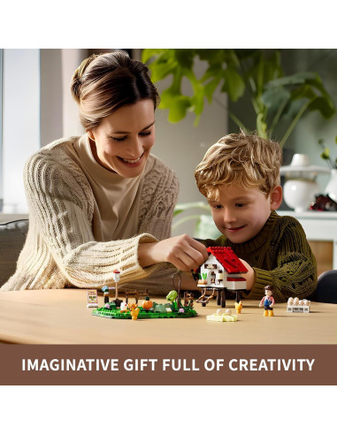 Set de Construcción Gallinero FUNWHOLE 323 Pcs con Luz LED