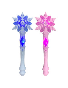 Varita Mágica Iluminada LYG Rosa y Azul 32.26 cm 2 Piezas