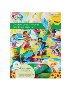 Kit Decoración Mesa Cumpleaños Disney Tinker Bell 12 Invitados