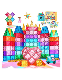 Juego de Bloques Magnéticos Vigorfun 126 Piezas Educativo