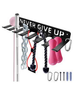 Soporte de Almacenamiento de Gimnasio Sahans con 8 Ganchos