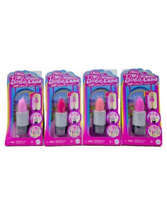 Muñecas Barbie Mini Fashionistas 3.81 cm en tubo labial - Paquete de 4