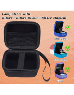 Funda de transporte MGZNMTY para Bitzee Juguete Virtual Negro 2