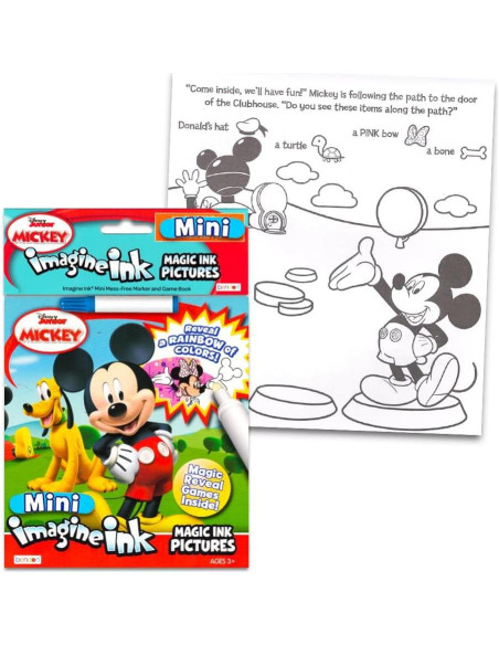 Set de libros para colorear Disney Imagine Ink Minnie y Mickey