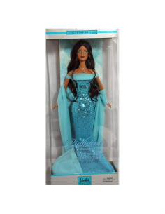 Muñeca Barbie Turquesa Diciembre 2002 con Chal y Collar