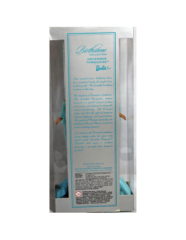 Muñeca Barbie Turquesa Diciembre 2002 con Chal y Collar