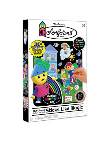 Juego de Imágenes Colorforms Charlie - 106 Piezas Reposicionables