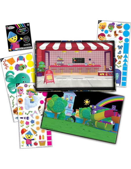 Juego de Imágenes Colorforms Charlie - 106 Piezas Reposicionables