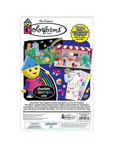Juego de Imágenes Colorforms Charlie - 106 Piezas Reposicionables