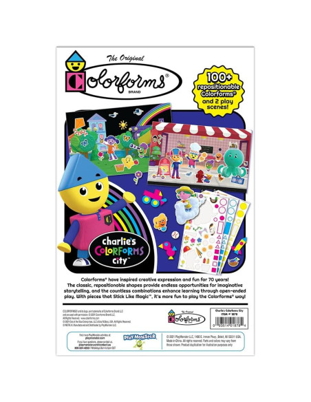 Juego de Imágenes Colorforms Charlie - 106 Piezas Reposicionables