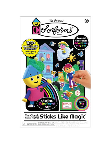Juego de Imágenes Colorforms Charlie - 106 Piezas Reposicionables